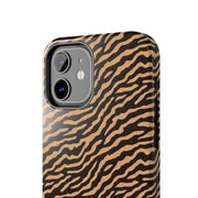 Wild Tiger Print Tough Phone Case – Durable Protection for Adventurers