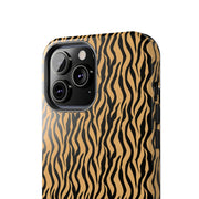 Wild Tiger Print Tough Phone Case - Stylish and Durable
