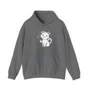 Cute Cat Music Lover Hoodie - Unisex Heavy Blend™ Sweatshirt