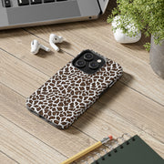 Stylish Leopard Print Tough Phone Case - Durable Protection for Your Device