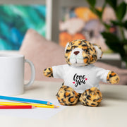 Cute Stuffed Animal with 'Love You' Tee - Perfect Gift for Kids and Beloved Ones