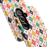Colorful Hearts Samsung Galaxy Phone Case - Stylish Tough Cases for Everyday Protection