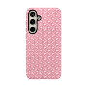 Cute Patterned Samsung Galaxy Phone Case - Tough Cases with Pink Hearts