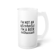 Frosted Glass Beer Mug - Perfect for Alcohol-Free Cheers, Humor for Non-Drinkers