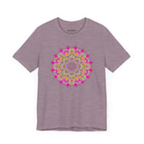 Luxe Mandala Unisex Jersey Tee - Vibrant Botanical Design