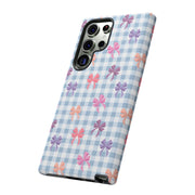 Cute Bow Pattern Tough Samsung Galaxy Phone Case - Stylish Protective Cover for Everyday Use