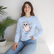 Cute Cat Graphic Unisex Crewneck Sweatshirt - DEVOTREE