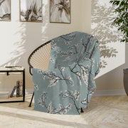 Cozy Floral Velveteen Microfiber Blanket - Perfect for Home Decor & Gifting