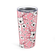 Floral Pink Tumbler 20oz - Stylish Insulated Drinkware for Everyday Use