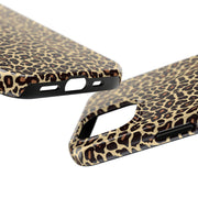 Leopard Print Tough Phone Case - Stylish & Durable Protection for Your Device