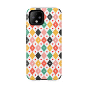 Colorful Diamond Pattern Google Pixel Phone Case - Tough Cases