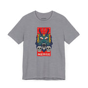 Merge Graphic Unisex Jersey Tee - Bold Skull & Dragon Design