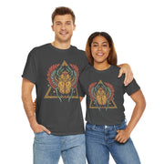 Bohemian Graphic Unisex Heavy Cotton Tee – Vintage Beetle Design