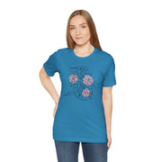 Floral Snake Unisex Jersey Tee - Vibrant Graphic T-Shirt