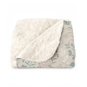 Cozy Floral Sherpa Fleece Blanket - Perfect for Home Decor & Gifts