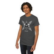 Devotree Skull Wings Unisex Heavy Cotton Tee - Edgy Graphic T-Shirt for Alternative Lifestyle