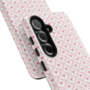 Stylish Samsung Galaxy Phone Case with Pink Ribbon Design