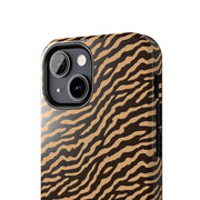 Wild Tiger Print Tough Phone Case – Durable Protection for Adventurers