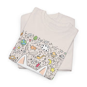 Whimsical Cat Reading Unisex Tee - Perfect for Cat Lovers & Bookworms