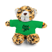 Cute Stuffed Animal with 'Love You' Tee - Perfect Gift for Kids and Beloved Ones