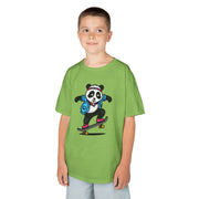 Skateboarding Panda Kids Tee - Fun Cotton T-Shirt for Active Kids