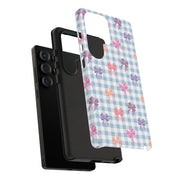 Cute Bow Pattern Tough Samsung Galaxy Phone Case - Stylish Protective Cover for Everyday Use