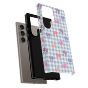 Cute Bow Pattern Tough Samsung Galaxy Phone Case - Stylish Protective Cover for Everyday Use