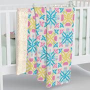 Cozy Floral Sherpa Fleece Blanket - Perfect for Home Decor & Gifts