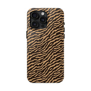 Wild Tiger Print Tough Phone Case – Durable Protection for Adventurers