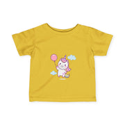 Cute Unicorn Infant Tee with Balloon - Perfect Gift for Birthdays and Celebrations