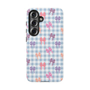 Cute Bow Pattern Tough Samsung Galaxy Phone Case - Stylish Protective Cover for Everyday Use