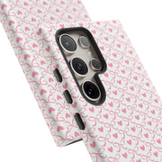 Stylish Samsung Galaxy Phone Case with Pink Ribbon Design