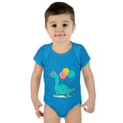 Cute Dinosaur Birthday Bodysuit for Infants - Fun Baby Clothes with Balloons