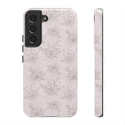 Floral Tough Samsung Galaxy Phone Case - Durable Design for Nature Lovers