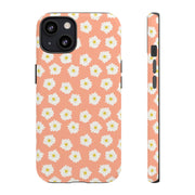 Floral Tough Phone Case with Daisy Design