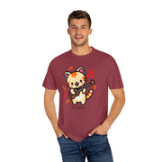 Cute Cat Guitar Unisex T-Shirt | Fun & Playful Design for Music Lovers