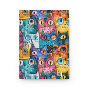 Vibrant Cat-Themed Hardcover Journal for Cat Lovers
