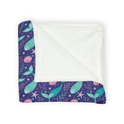 Cozy mermaid Pattern Soft Blanket – Perfect for Home Décor & Gifts