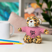 Cute Stuffed Animal with 'Love You' Tee - Perfect Gift for Kids and Beloved Ones