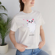 Cute Cat Devotion Unisex Short Sleeve Tee - Fun & Playful T-Shirt for Cat Lovers