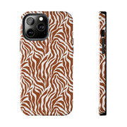 Stylish Zebra Print Tough Phone Case - Durable Protection & Trendy Design