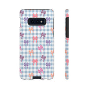 Cute Bow Pattern Tough Samsung Galaxy Phone Case - Stylish Protective Cover for Everyday Use