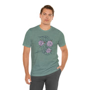 Botanical Snake Unisex Jersey Tee - Stylish Short Sleeve T-Shirt with Floral Design