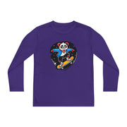 Youth Skateboarding Panda Long Sleeve Tee - Fun and Sporty Design for Active Kids