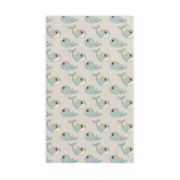 Cute Whale Pattern Hand Towel - Perfect for Beach Days and Home Decor