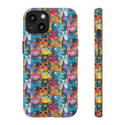 Playful Cat iPhone Case - Tough & Colorful Design