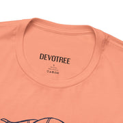 Serpent and Flower Graphic Unisex Tee - Nature-Inspired Design