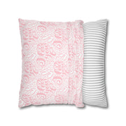 Inspirational Love Pillowcase - Soft Spun Polyester Square Cushion with Heart Design