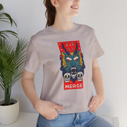 Merge Graphic Unisex Jersey Tee - Bold Skull & Dragon Design