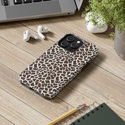 Stylish Leopard Print Tough Phone Case - Durable Protection for Your Device